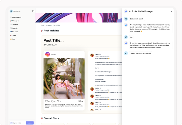 AI-powered brand strategy dashboard